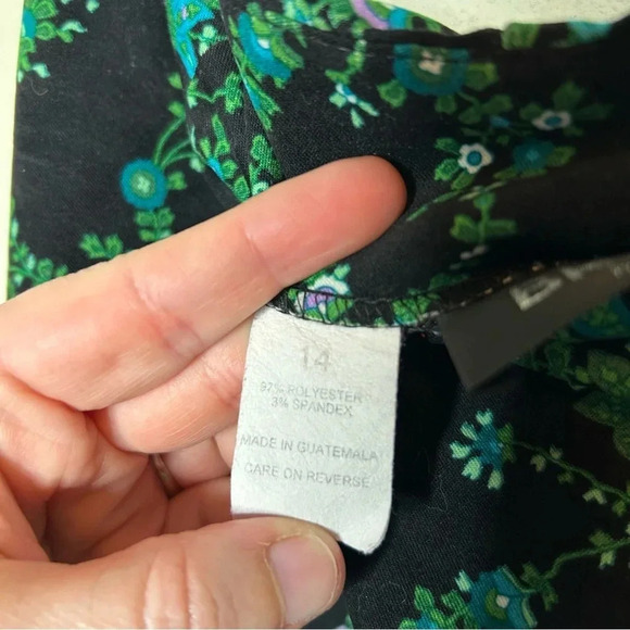 Briggs New York Long Paisley Skirt Size 14 - Picture 5 of 9